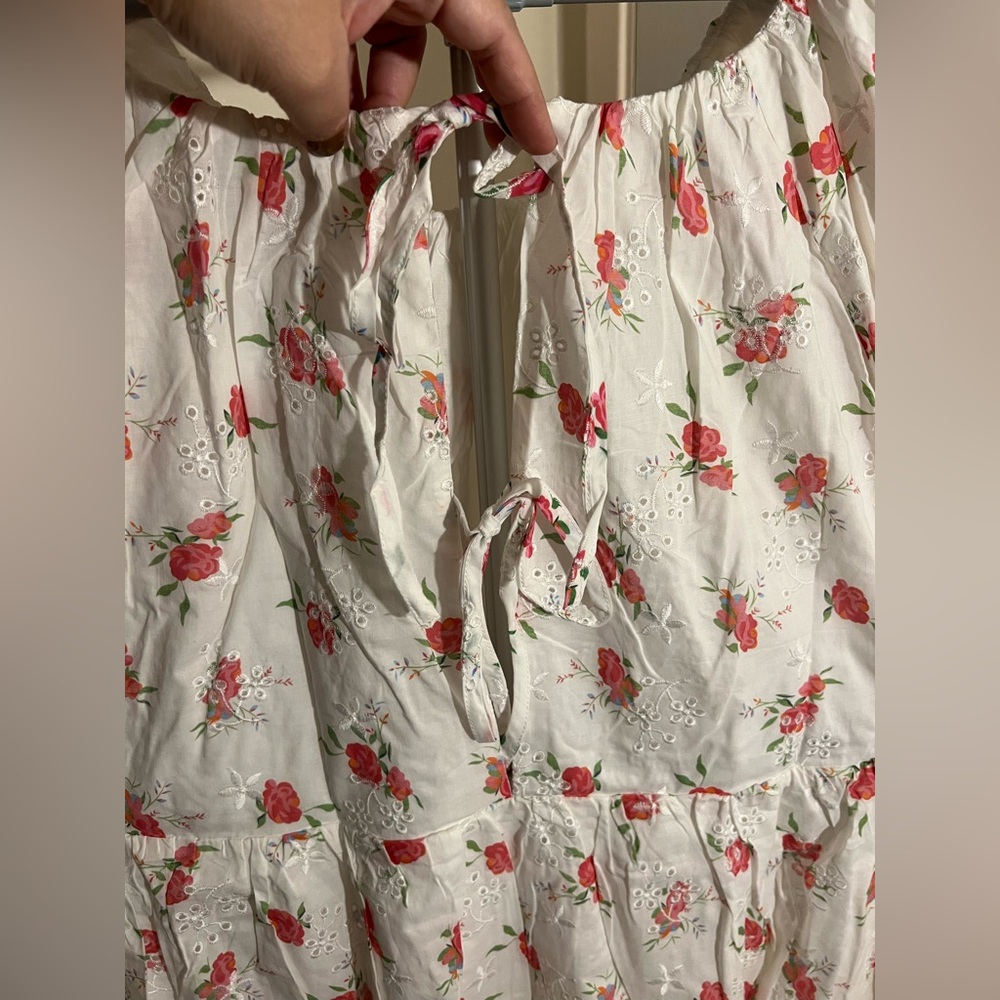 Plus Floral Embroidered Mini Dress- Endless Rose - Picture 6 of 11